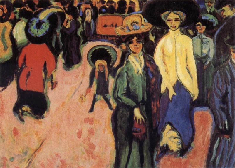 Ernst Ludwig Kirchner The Street France oil painting art